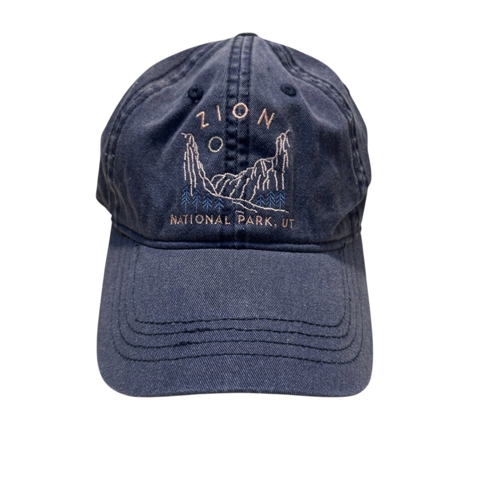NWT Kids Hat Zion National Park Blue Purple Adventure Cap Home Free Embroidered